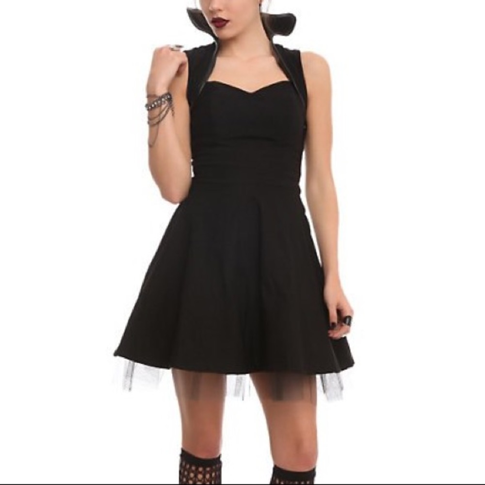 Disney Maleficent high collar dress